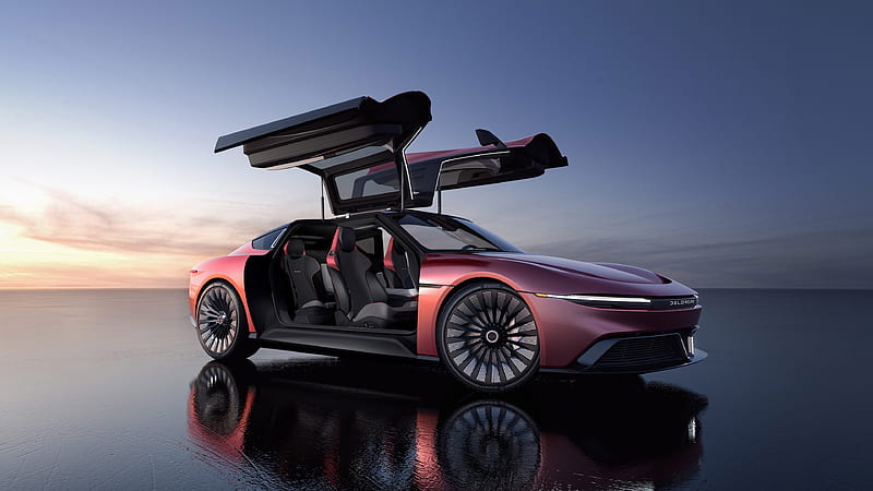 2022 DeLorean Alpha 5 Concept, Coupe, Electric, car, HD wallpaper