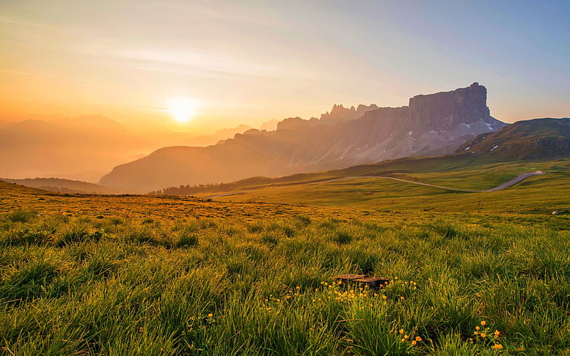 Sunrise grassland-Nature, HD wallpaper | Peakpx
