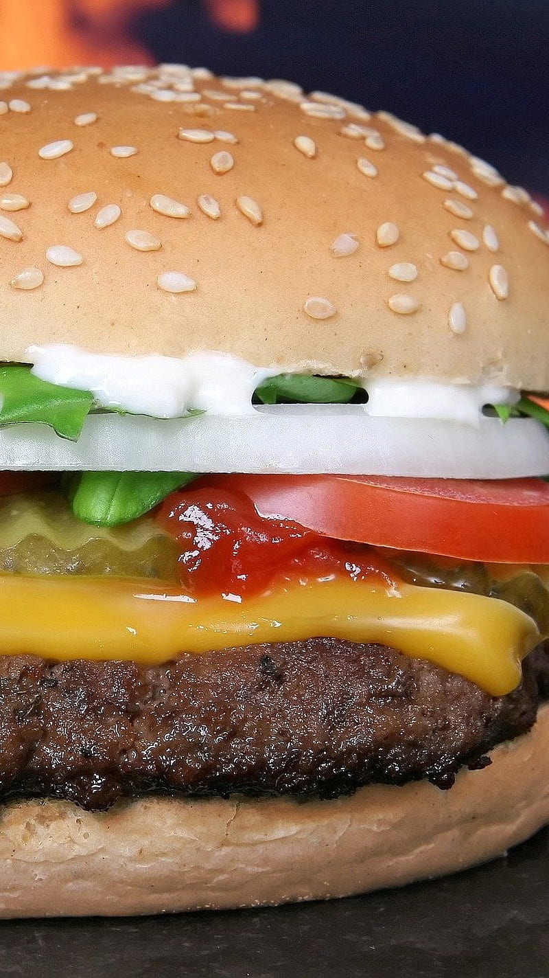 Hamburger , fast food, burger, HD phone wallpaper