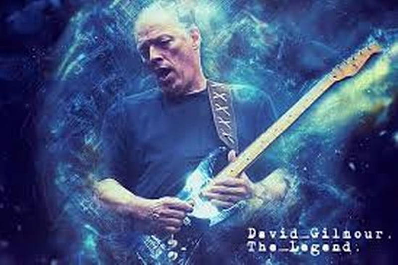 Dave Gilmore...'Pink Floyd'...Guitarist..video, singer, guitar, music, song, band, blue, HD wallpaper