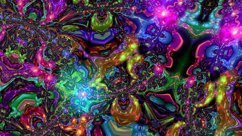 Colorful Kaleidoscope Vision Trippy, HD wallpaper