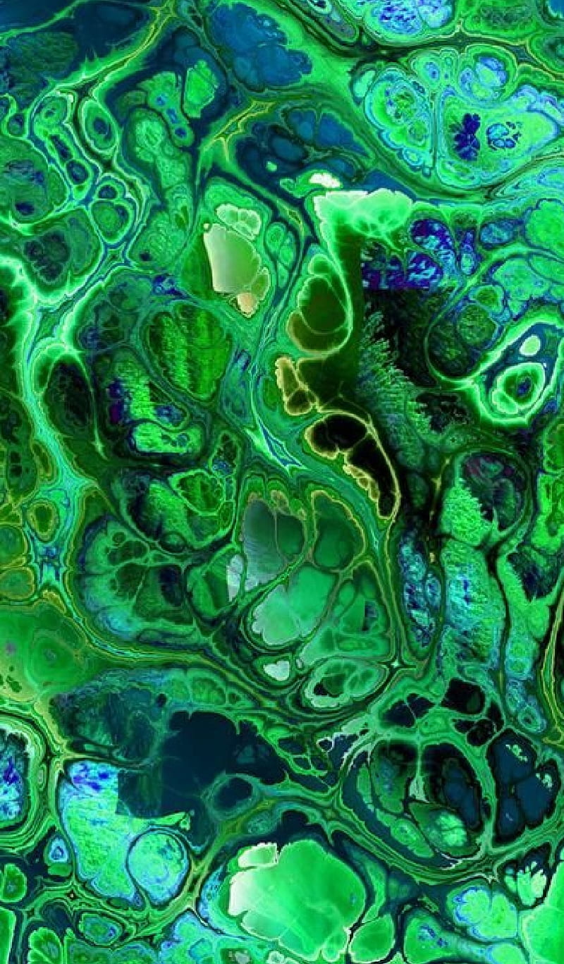 Green Fluidity, all, color, HD phone wallpaper