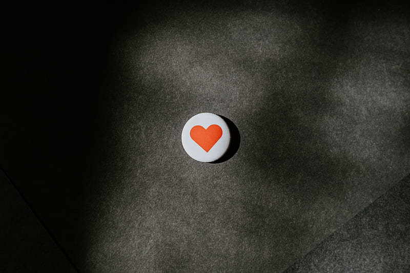 heart, button, love, symbol, HD wallpaper