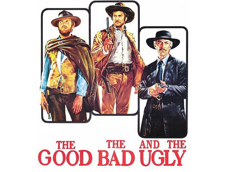 the good the bad and the ugly, bad, cowboy, good, ugly, HD wallpaper