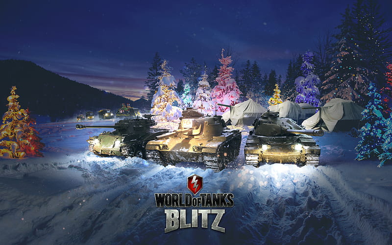 World of Tanks Blitz WoT, tanks, winter, HD wallpaper
