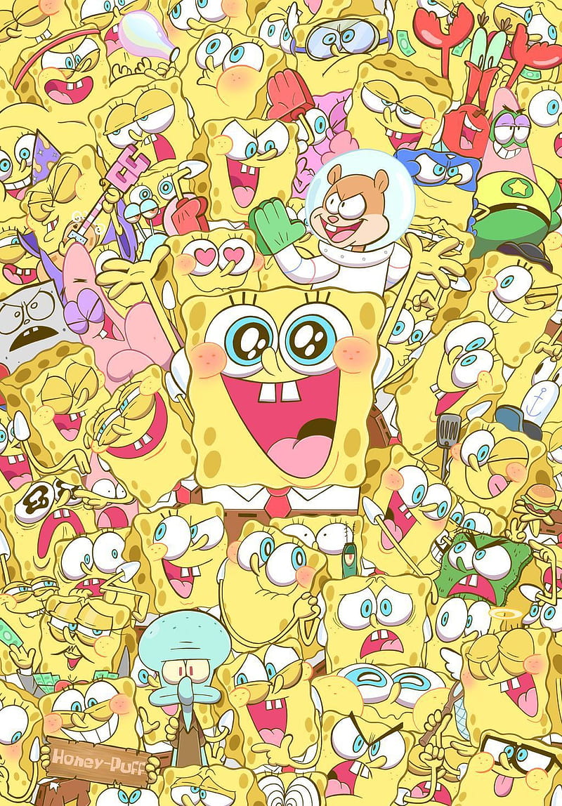 Spongebob cute, brand, HD phone wallpaper
