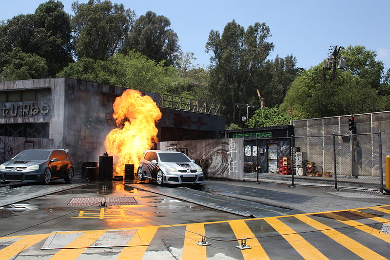 Car on Fire, burn, blast, Fire, car, HD wallpaper