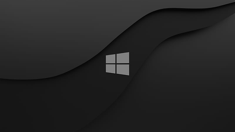 Windows 10 Dark Logo , windows-10, computer, dark, logo, black, HD wallpaper