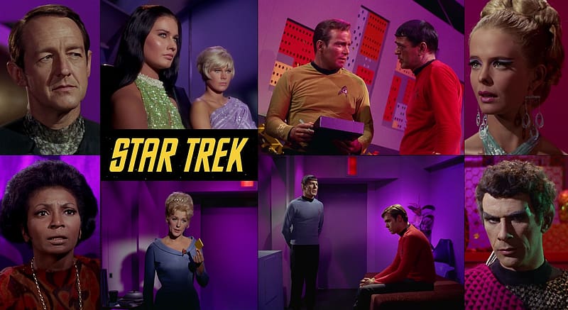 Star Trek Purple, Original Star Trek, TOS, Spock, Chapel, Star Trek, Classic Star Trek, Kirk, HD wallpaper