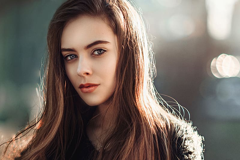 Portrait, Bokeh, Face, Model, Women, Ekaterina Kuznetsova, HD wallpaper ...