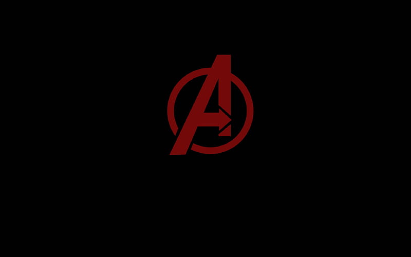 Avengers, black, neon, parole, HD wallpaper