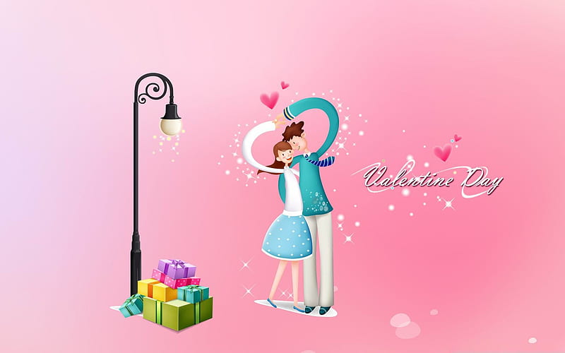 with love valentines day 01-Romantic Valentines Day Vector, HD wallpaper