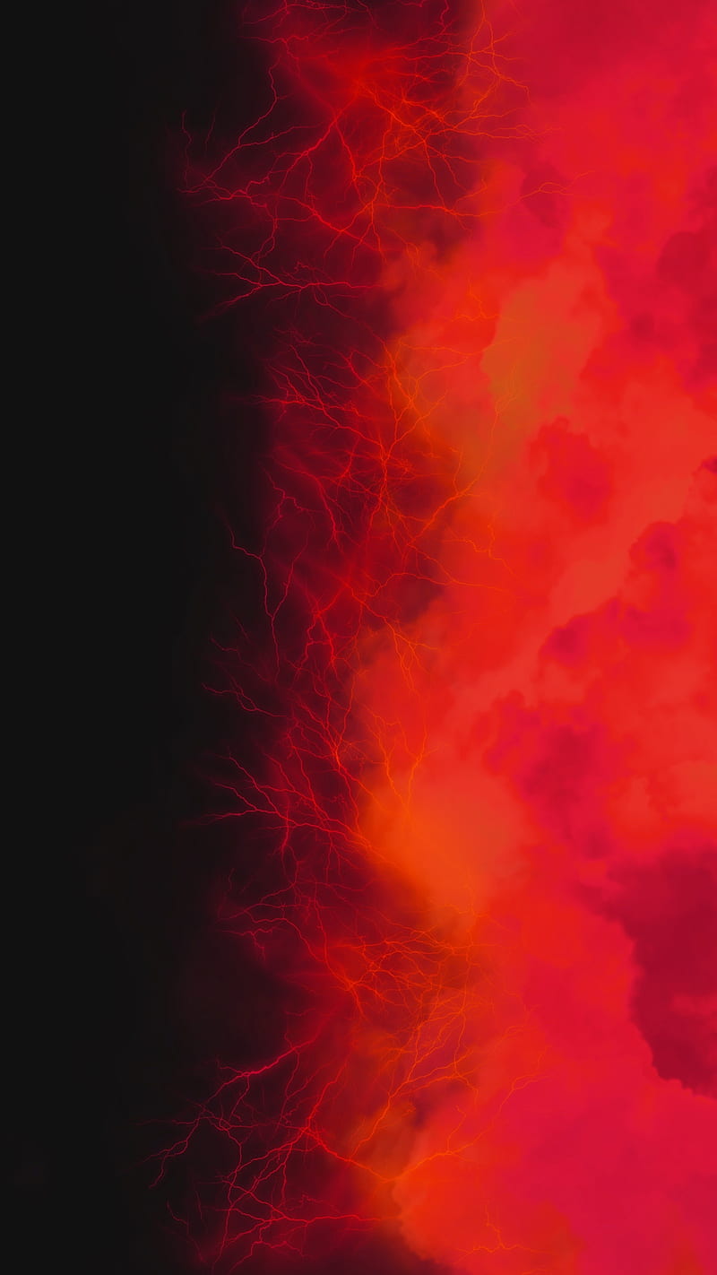 Vertical Storm 01, FMYury, Vertical, abstract, black, cloud, clouds, color, colorful, colors, edge, electric, electro, fog, gradient, lightning, lightnings, red, side, smoke, steam, storm, HD phone wallpaper