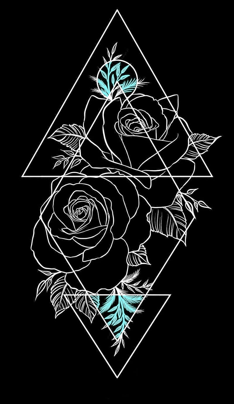 Deco Roses, art, rose, HD phone wallpaper