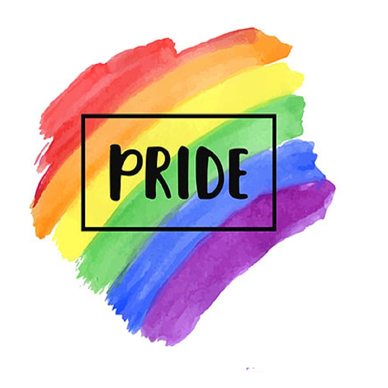 rainbow pride, lgbt, love, love is love, watercolors, watercolour, HD phone wallpaper
