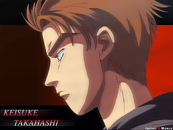 Keisuke takahashi, carros, initial d, race, anime, HD wallpaper