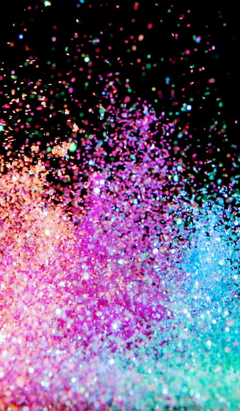 Sparkles dropping, colorful, cute, glitter, gorgeous, ombre, pretty,  screen, HD phone wallpaper | Peakpx