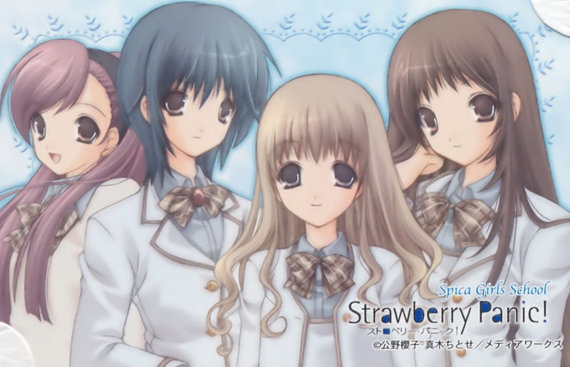 St. Spica's Academy, strawberry panic, pretty, female, friend, lovely, sexy, sweet, cute, group, nice, girl, anime, hot, anime girl, team, HD wallpaper