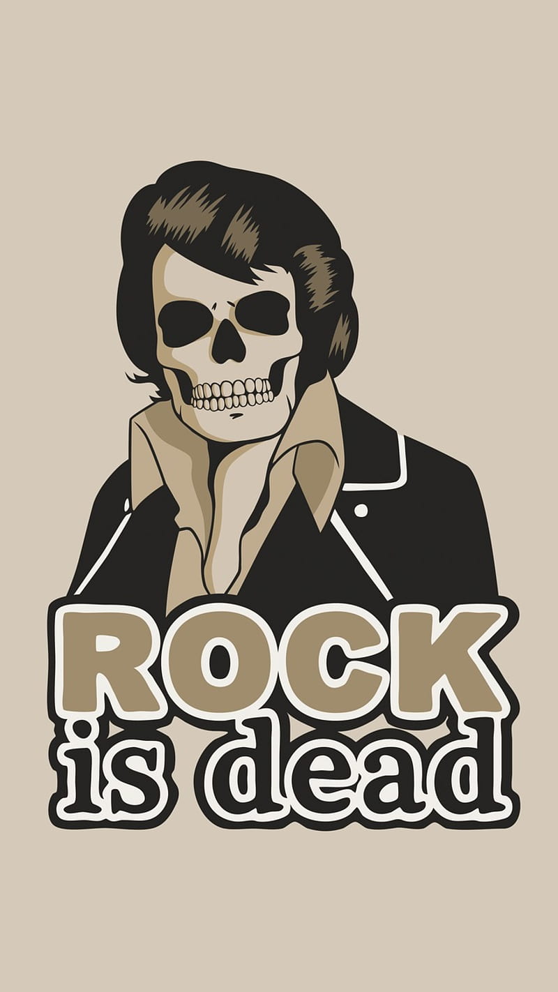 Rock Is Dead, elvis, funny, music, HD phone wallpaper | Peakpx