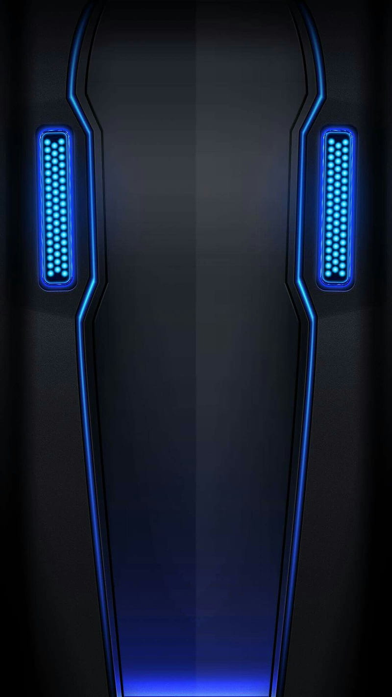 Black Blue Tech, HD phone wallpaper