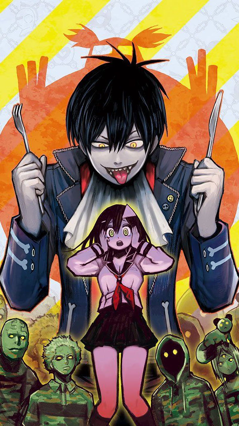 Wallpaper anime, art, characters, Staz, Bloody guy, Blood Lad for mobile  and desktop, section прочее, resolution 2000x1600 - download