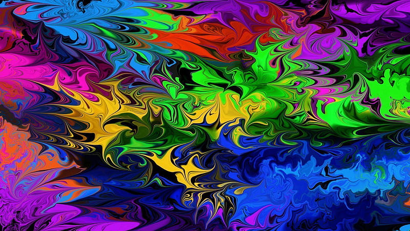 Colorful Oil Painting Trippy, HD wallpaper | Peakpx