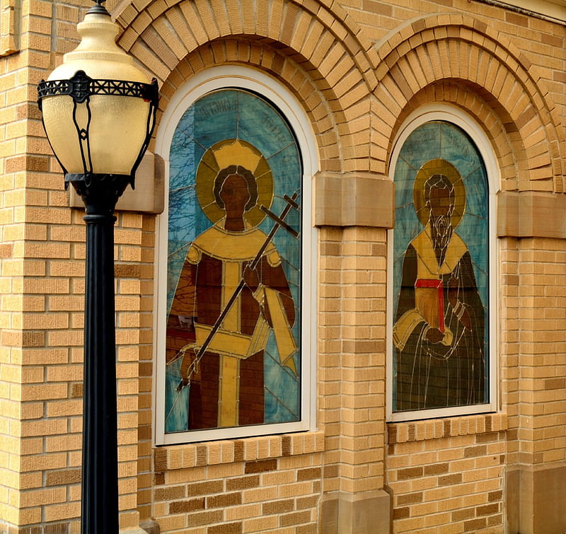 Stained Glass, church windows, church, church glass, HD wallpaper