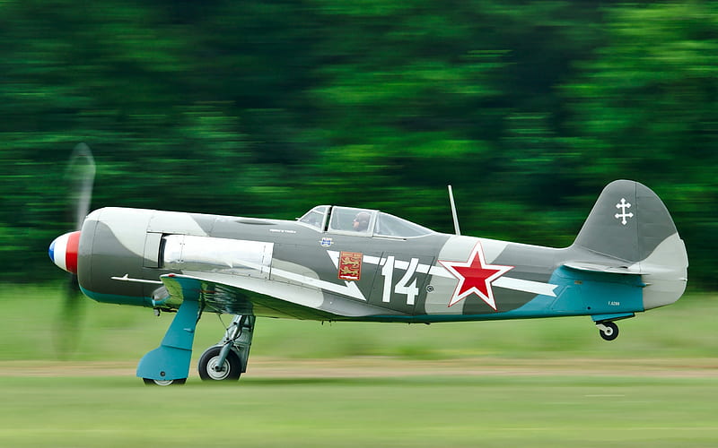 WW2 Russian YAK-11, military, russian, aircraft, ww2, HD wallpaper
