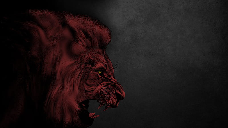 Red Lion Art, HD wallpaper