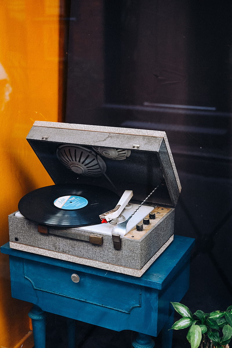 player, record, vinyl, retro, HD phone wallpaper
