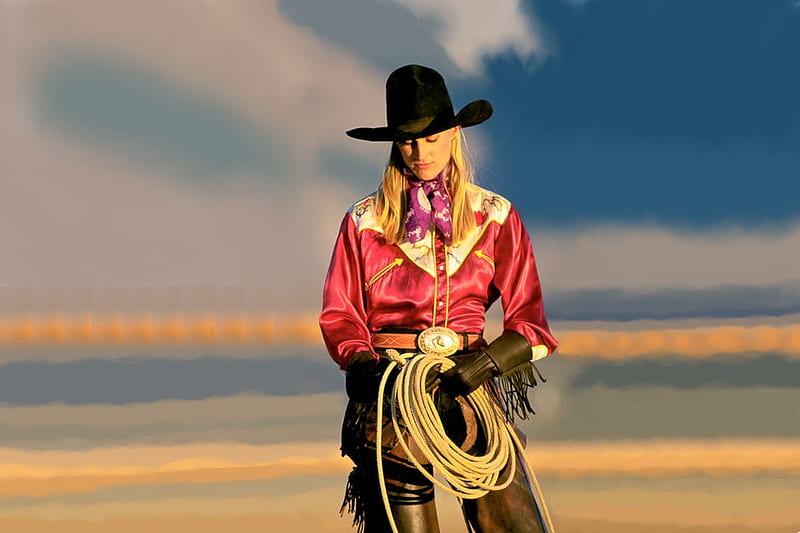 The Art Of Rodeo . ., female, hats, cowgirl, ranch, fun, rope, outdoors, women, rodeo, girls, blondes, western, style, HD wallpaper