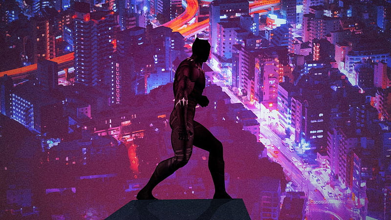 Black Panther Minimal Poster Art, black-panther, artwork, artist, , digital-art, HD wallpaper