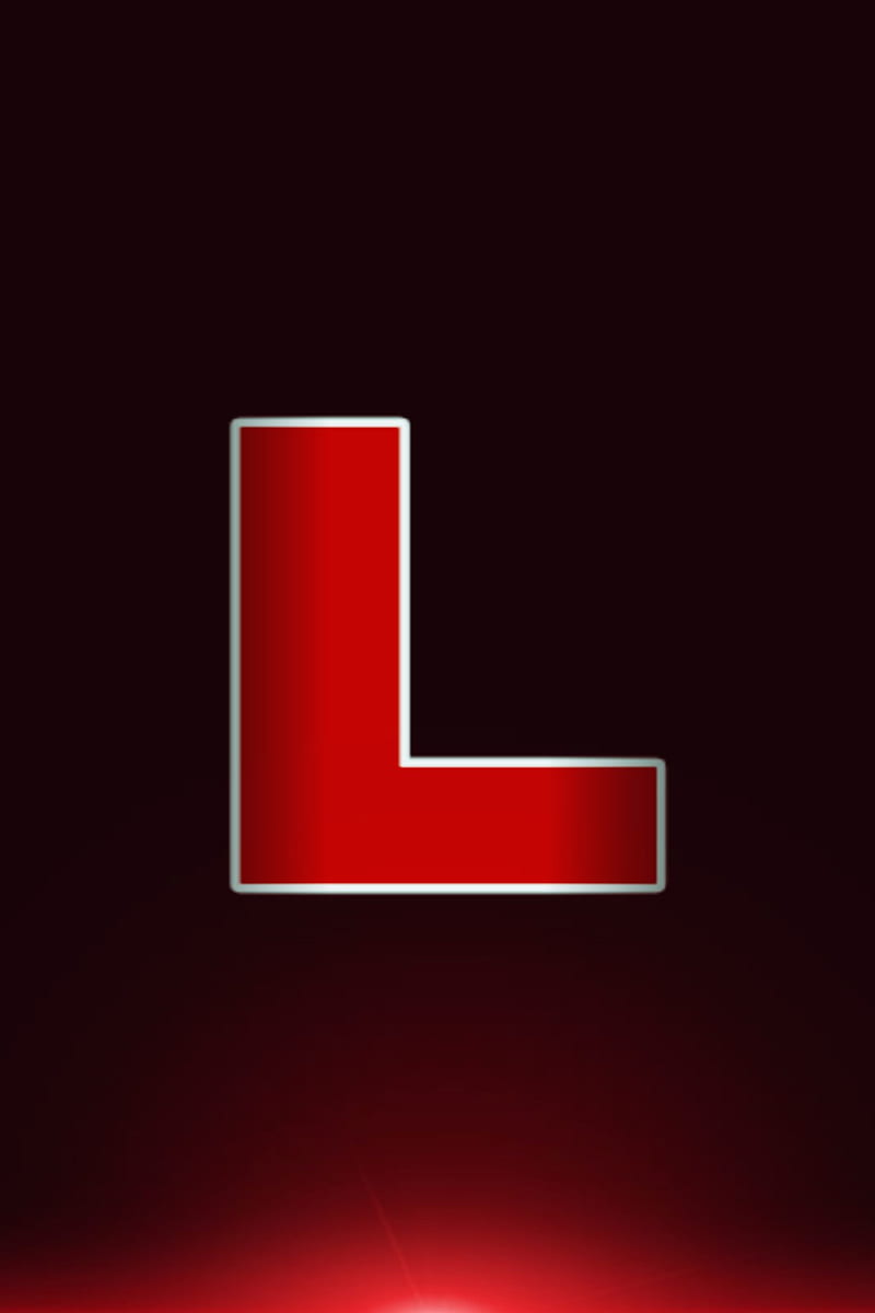 Super L, red l, black l, red and black l, l letter, l alphabet, l word, l letters, l alphabets, l words, word l, HD phone wallpaper