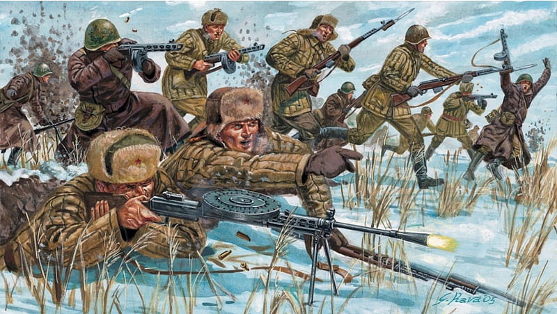 Russian Infantry Ww2, HD wallpaper