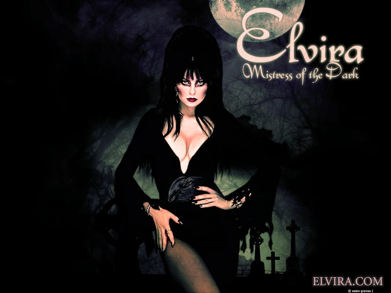 Elvira, actress, dark, mistress, person, HD wallpaper