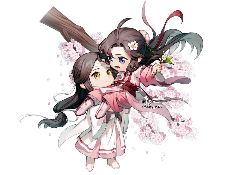 wei wuxian, anime, chibi y mo dao zu shi