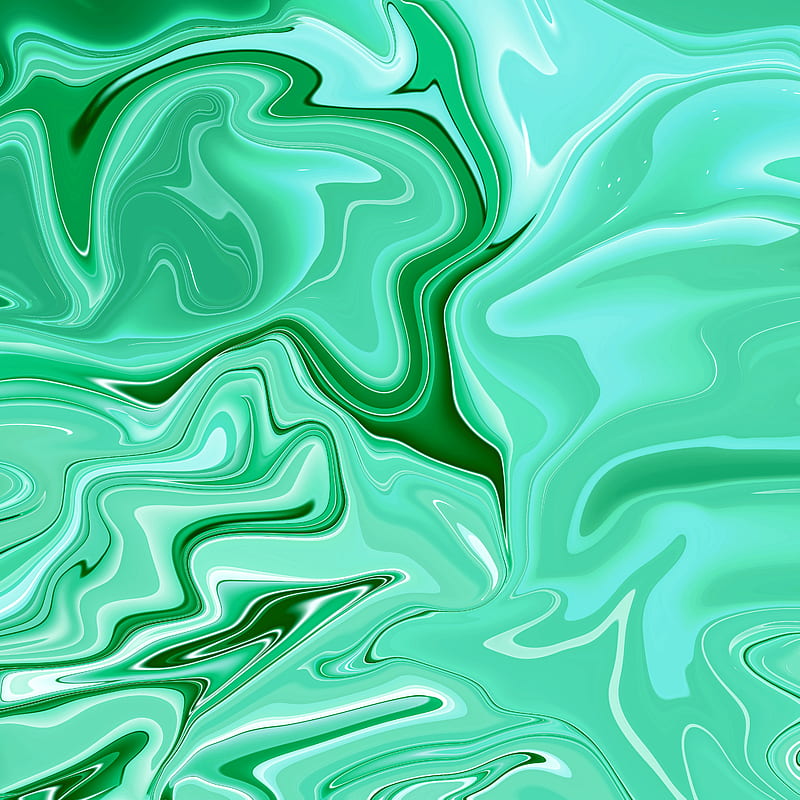 green digital wave, digital, flow, fluid, green, interweaving, liquid, modern, pattern, smoke, wave, HD phone wallpaper