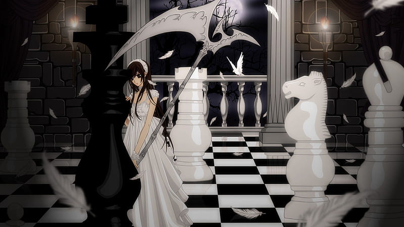 Yuuki, cute, vampire knight, chess, HD wallpaper | Peakpx