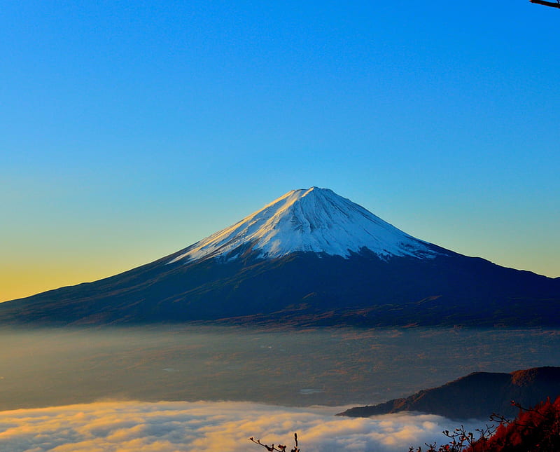 Mount Fugi , awesome, best, cool hill, moto g, nature, sky, HD wallpaper