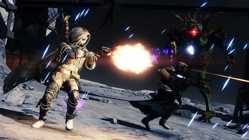 Destiny 2 Shadowkeep Fightering With Firing Gun Games, HD wallpaper
