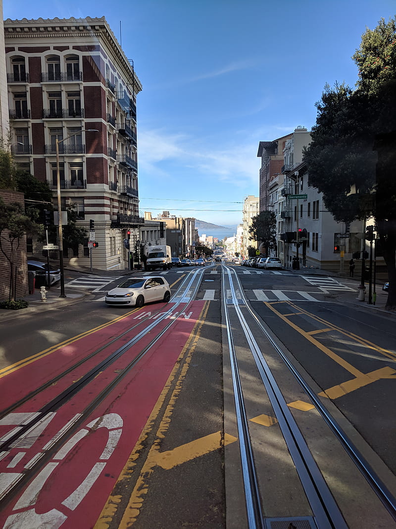 San Francisco, california, city, cityscapes road, usa, HD phone wallpaper