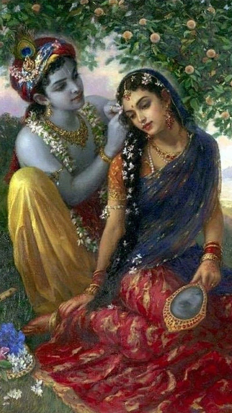 radha krishna aesthetic wallpaper 4k iphone