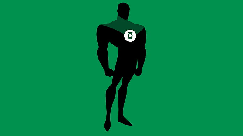 Green Lantern Minimalism, green-lantern, super-heroes, HD wallpaper