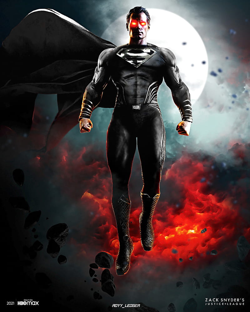 ZS Justice League Black Suit Superman, HD phone wallpaper
