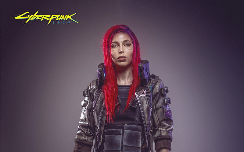 cyberpunk 2077, woman character, redhead, sci-fi games, Games, HD wallpaper