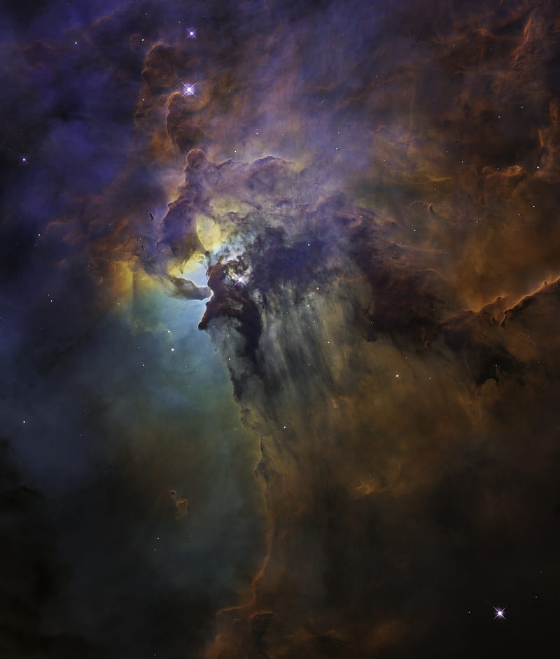 space, Hubble, nebula, Deep Space, astronomy, space art, digital art, NASA, Hubble Deep Field, HD phone wallpaper