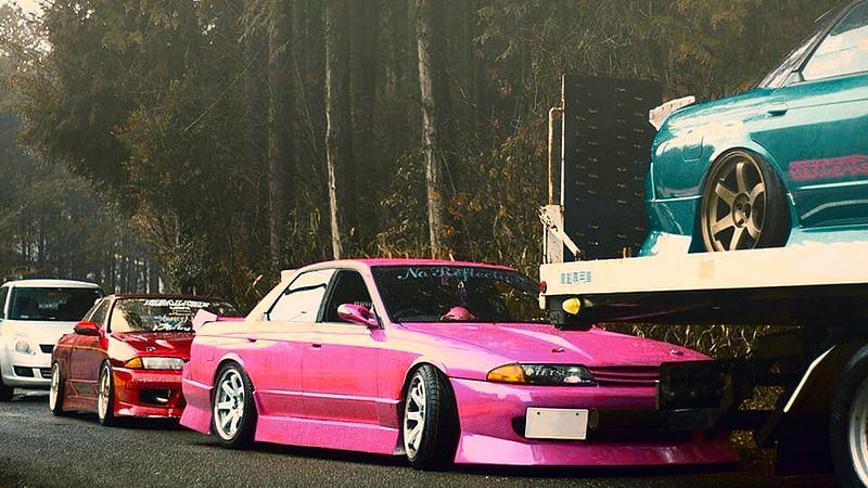 Pink Nissan GTR JDM Car JDM, HD wallpaper