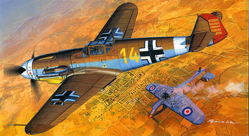 Military Aircraft, Messerschmitt Bf 109, Aircraft, Warplane, HD wallpaper