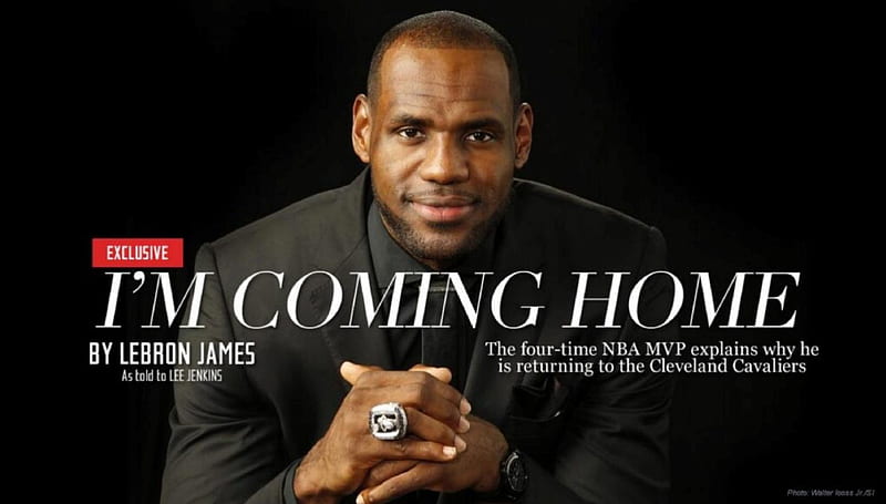 Lebron James I'm Coming Home, cavs, cleveland, cleveland cavaliers, lebron james, lebron, lebron james coming home, HD wallpaper
