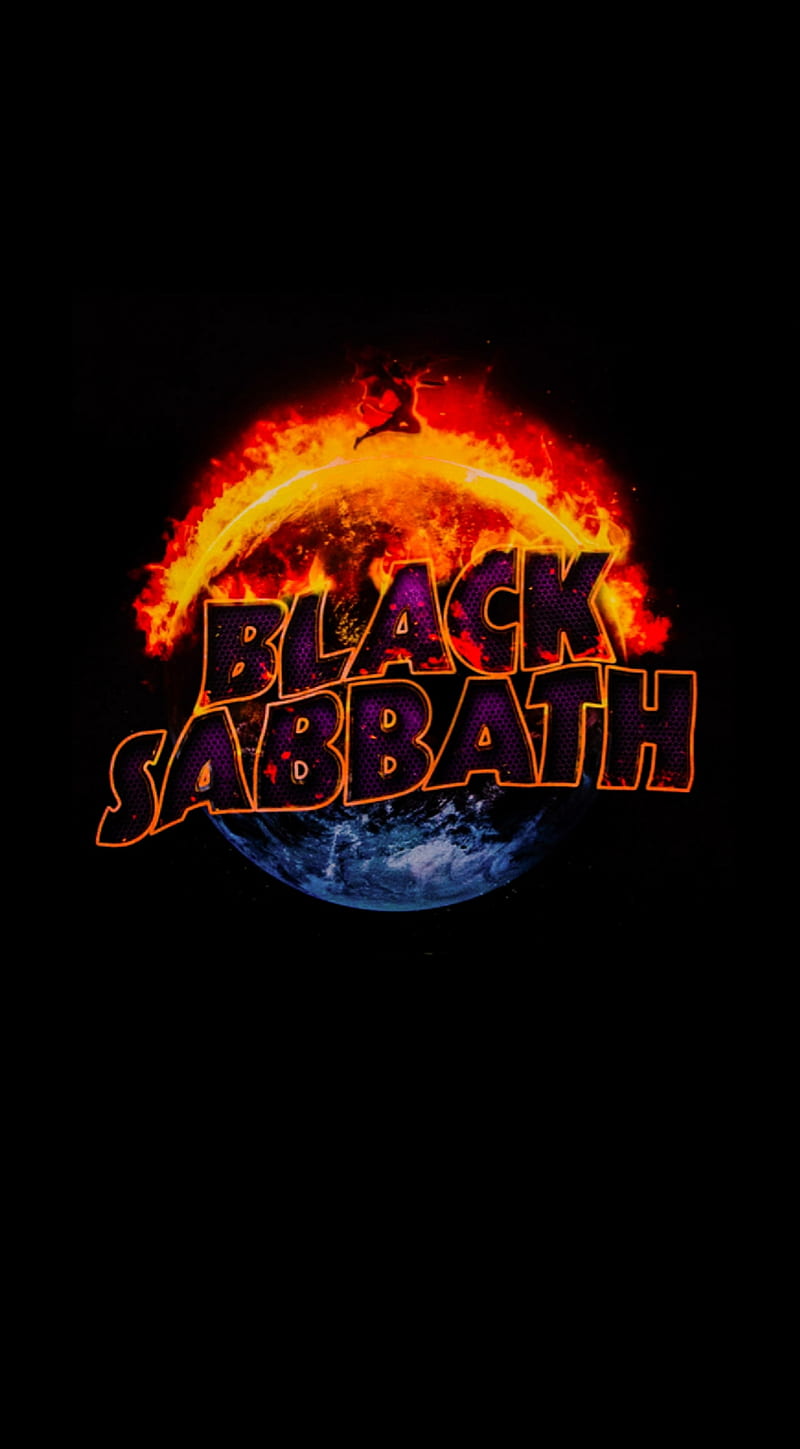 Black Sabbath, angel, earth, fire, planet, HD phone wallpaper
